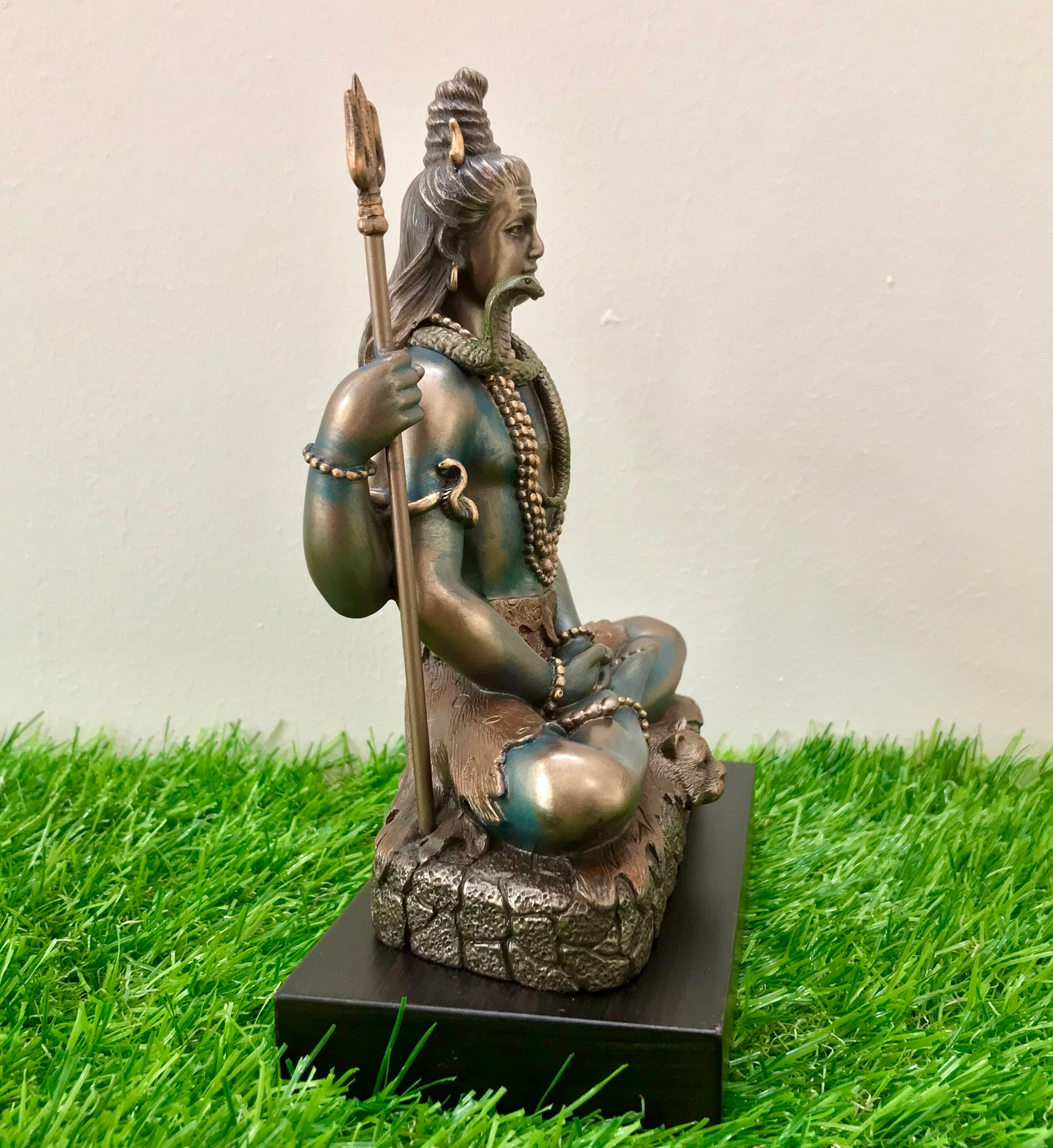 Small Shiv Small Lord Shiva Statue, 17 Cm Small Bonded Bronze Lord Shiva Idol ...