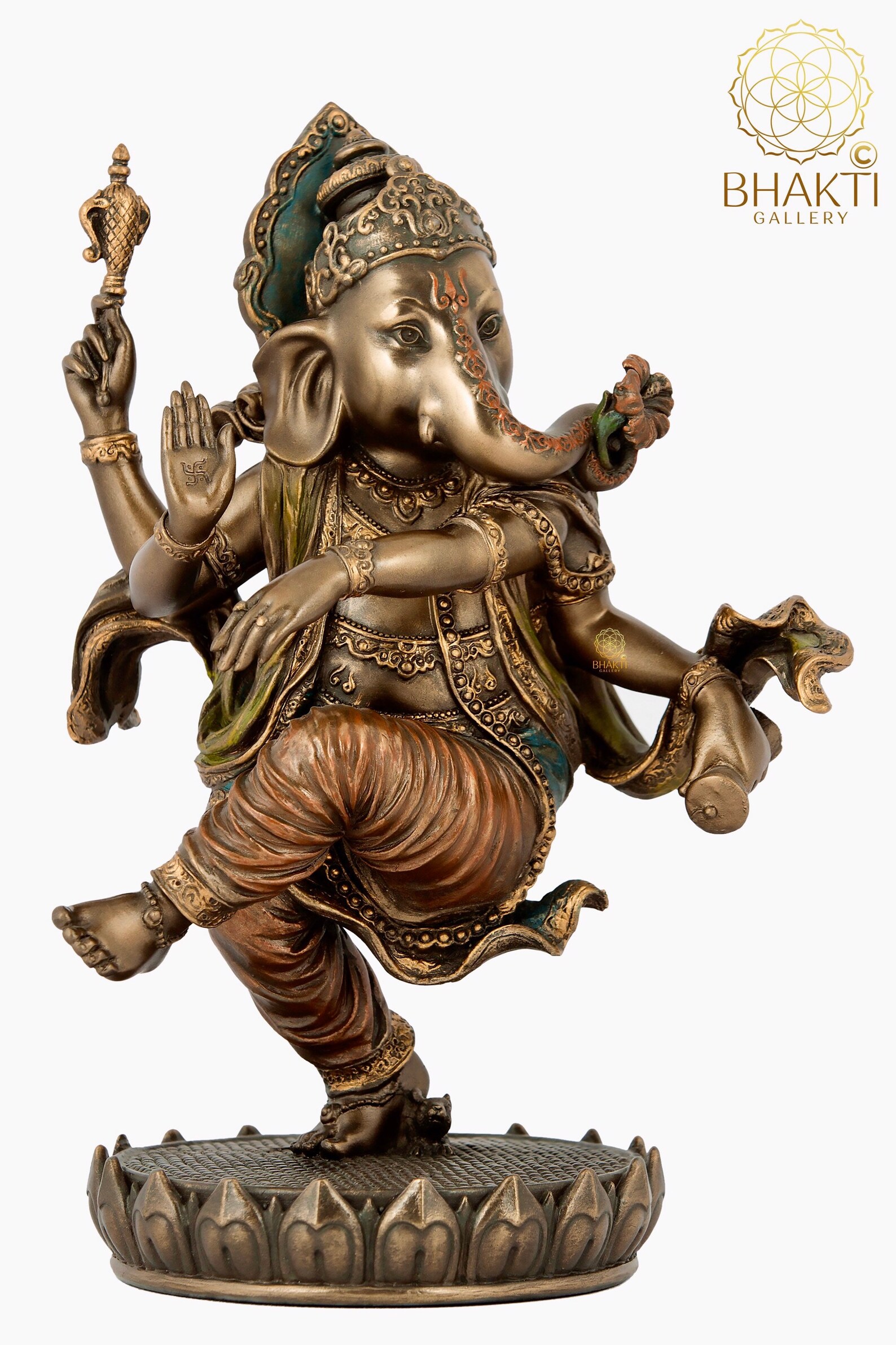 Dancing Ganesha Statue Big Large Size Bonded Bronze Dancing Etsy