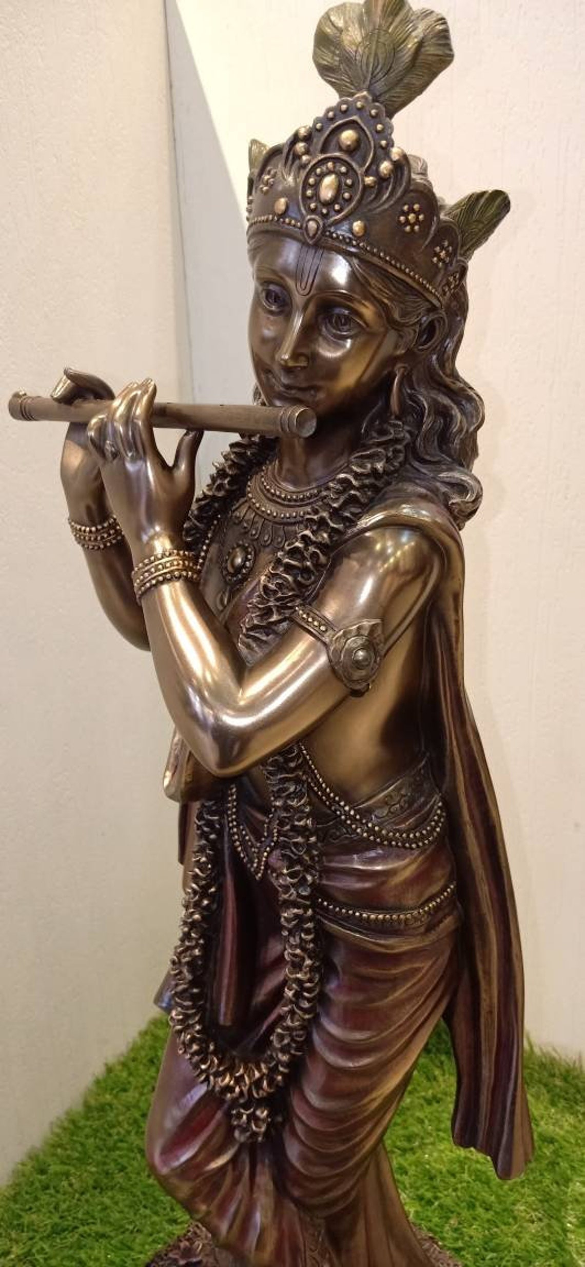 Krishna Statue Lord Krishna Statue 24.5 Hindu God Etsy