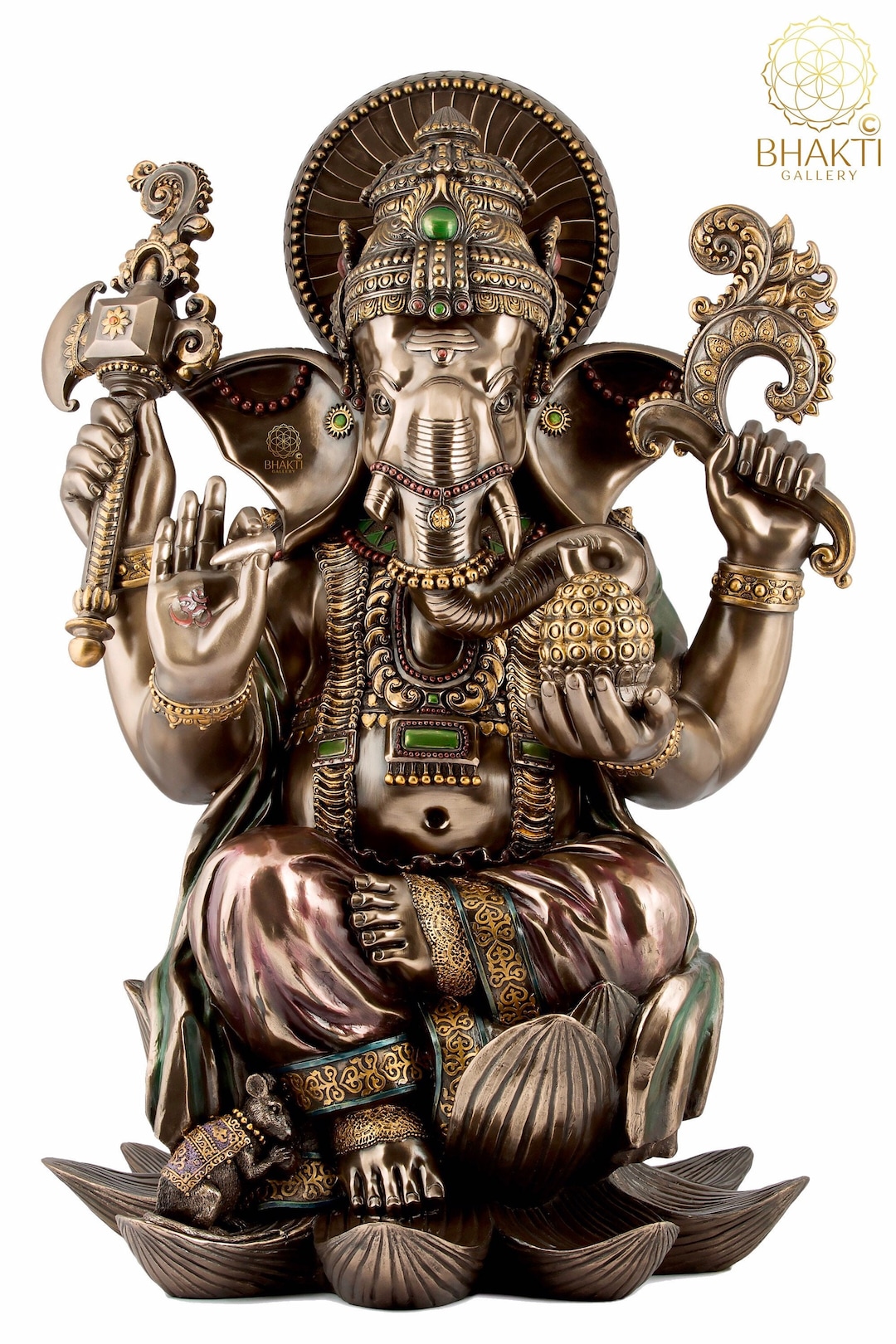 Large Ganesha Statue 61 Cm Big Bonded Bronze Ganesh Statue Etsy Australia