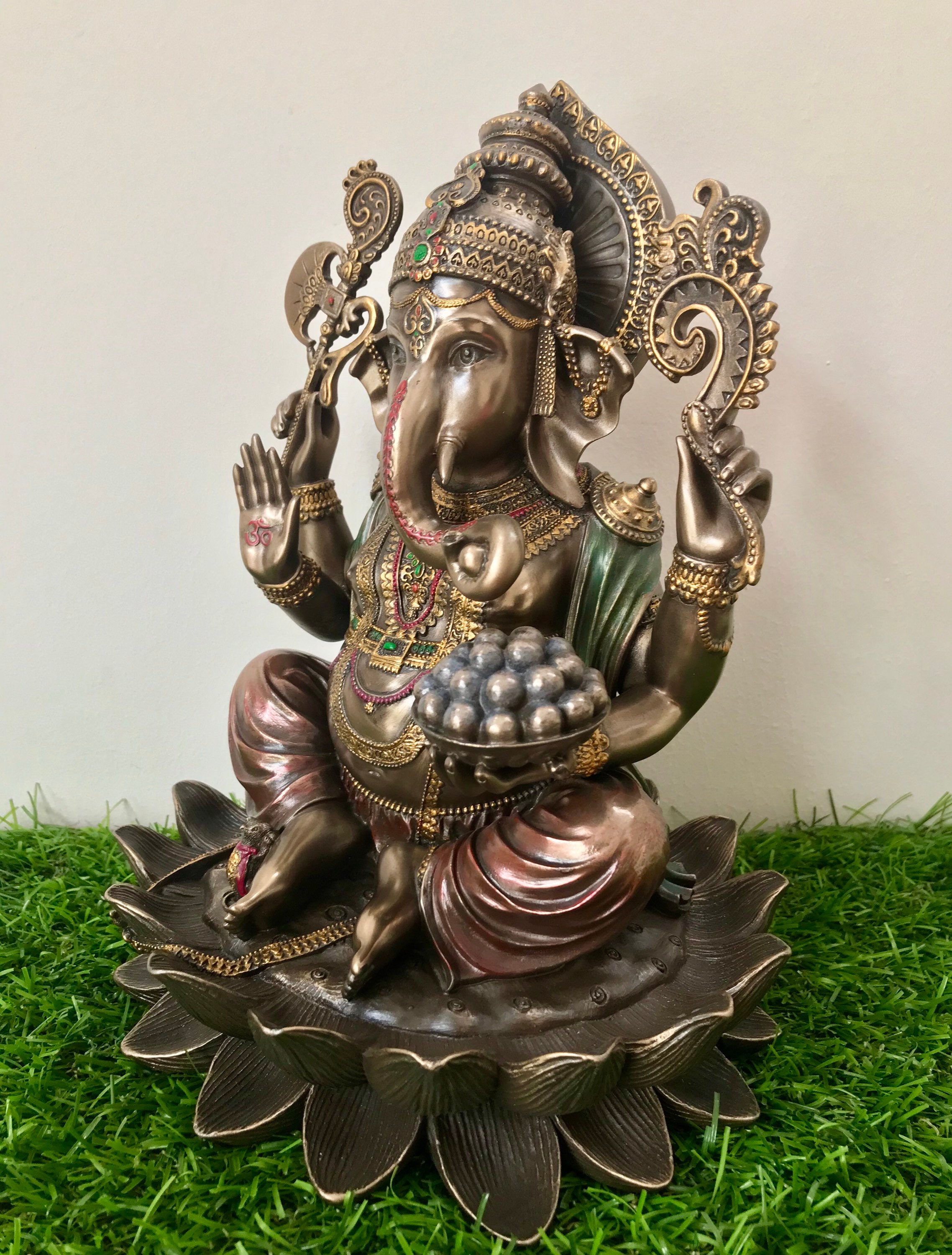 Ganesha Statue 25 Cm Bonded Bronze Lord Ganesh Statue on Etsy Australia
