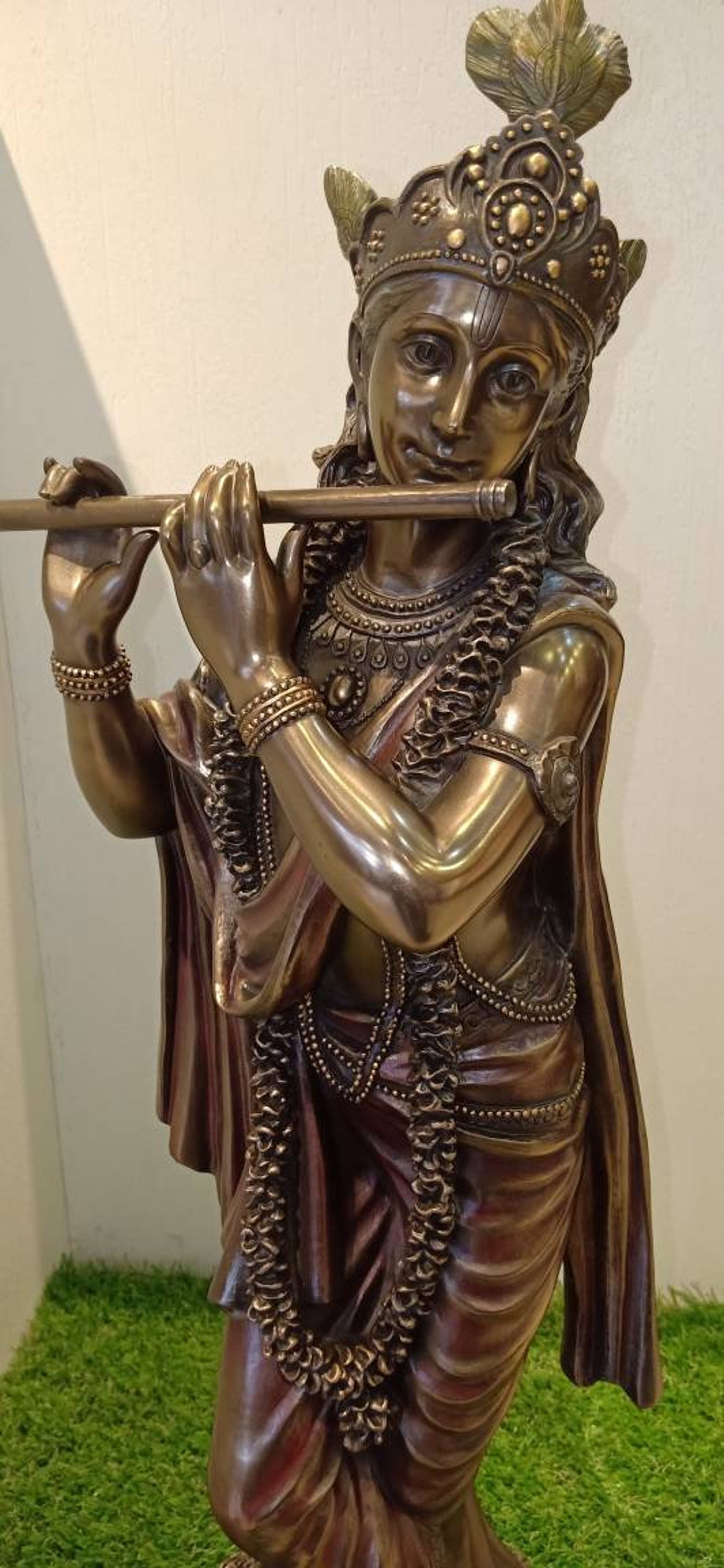 Krishna Statue Lord Krishna Statue 24.5 Hindu God Etsy