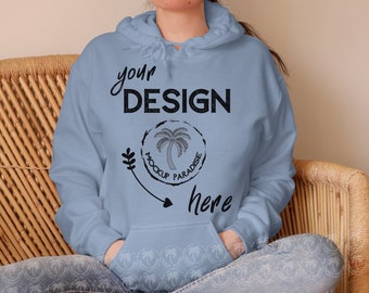 Blue Hoodie Etsy