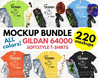 Download Gildan 64000 Mockup Etsy