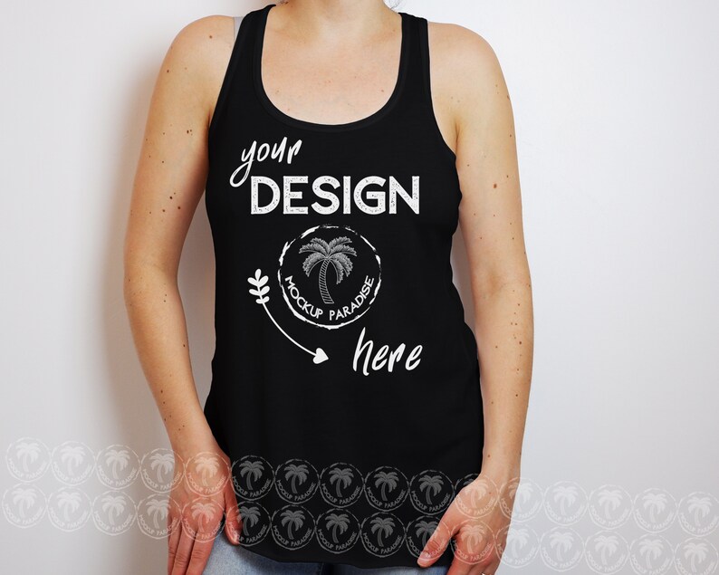 Download Bella Canvas 8800 Black Tank Top Mockup Model Mockup Tank Mockup Photography Color Deshpandefoundationindia Org