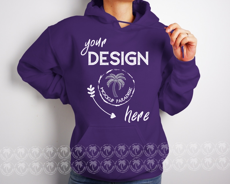 purple gildan sweatshirt
