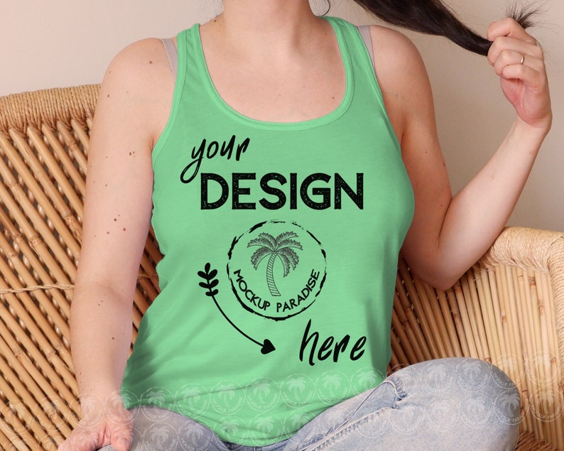 Download Tank Top Mockup Bundle Bella Canvas 8800 Bundle Model ...