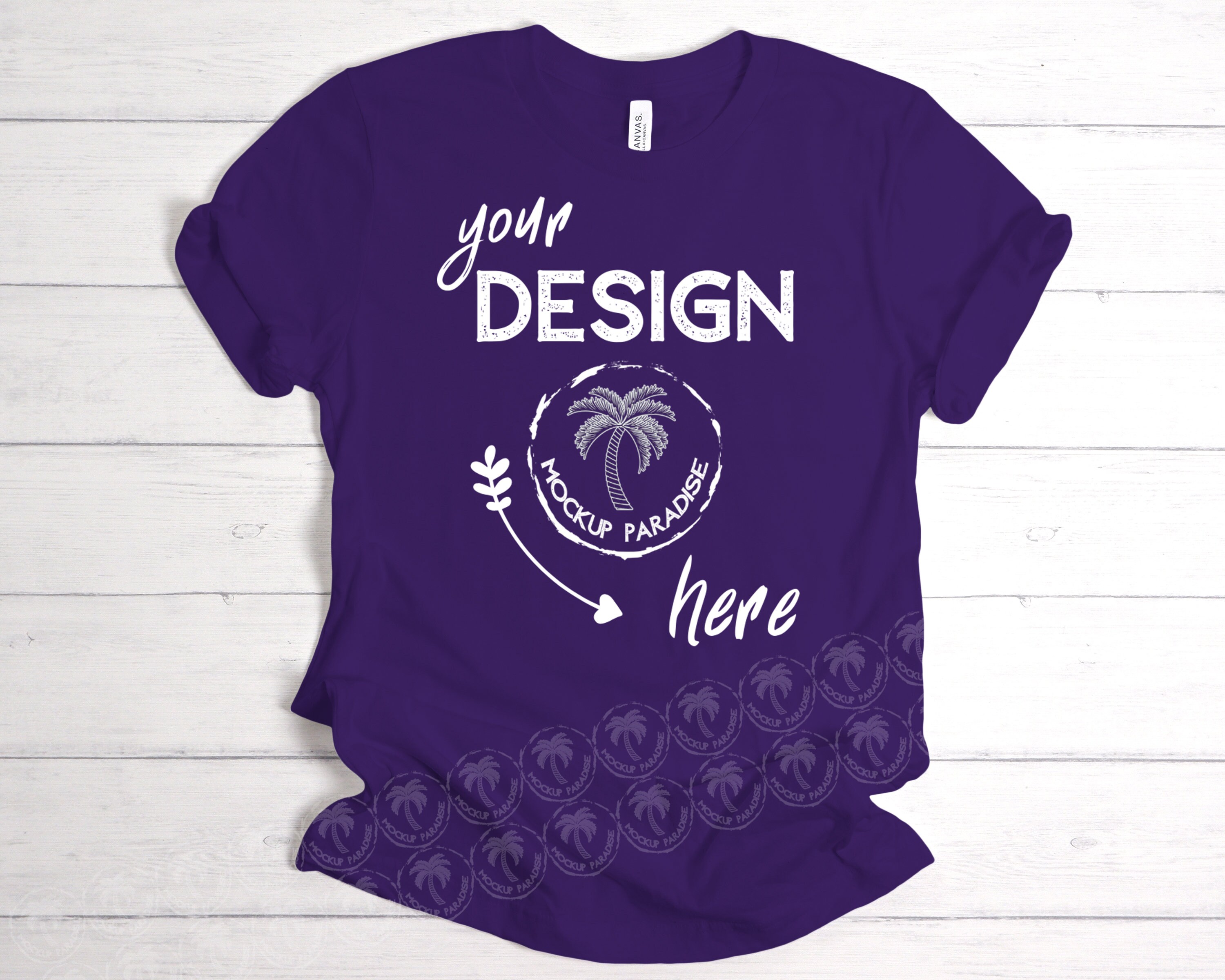 Download Bella Canvas 3001 Team Purple T-shirt Mockup Tshirt Mock Up | Etsy
