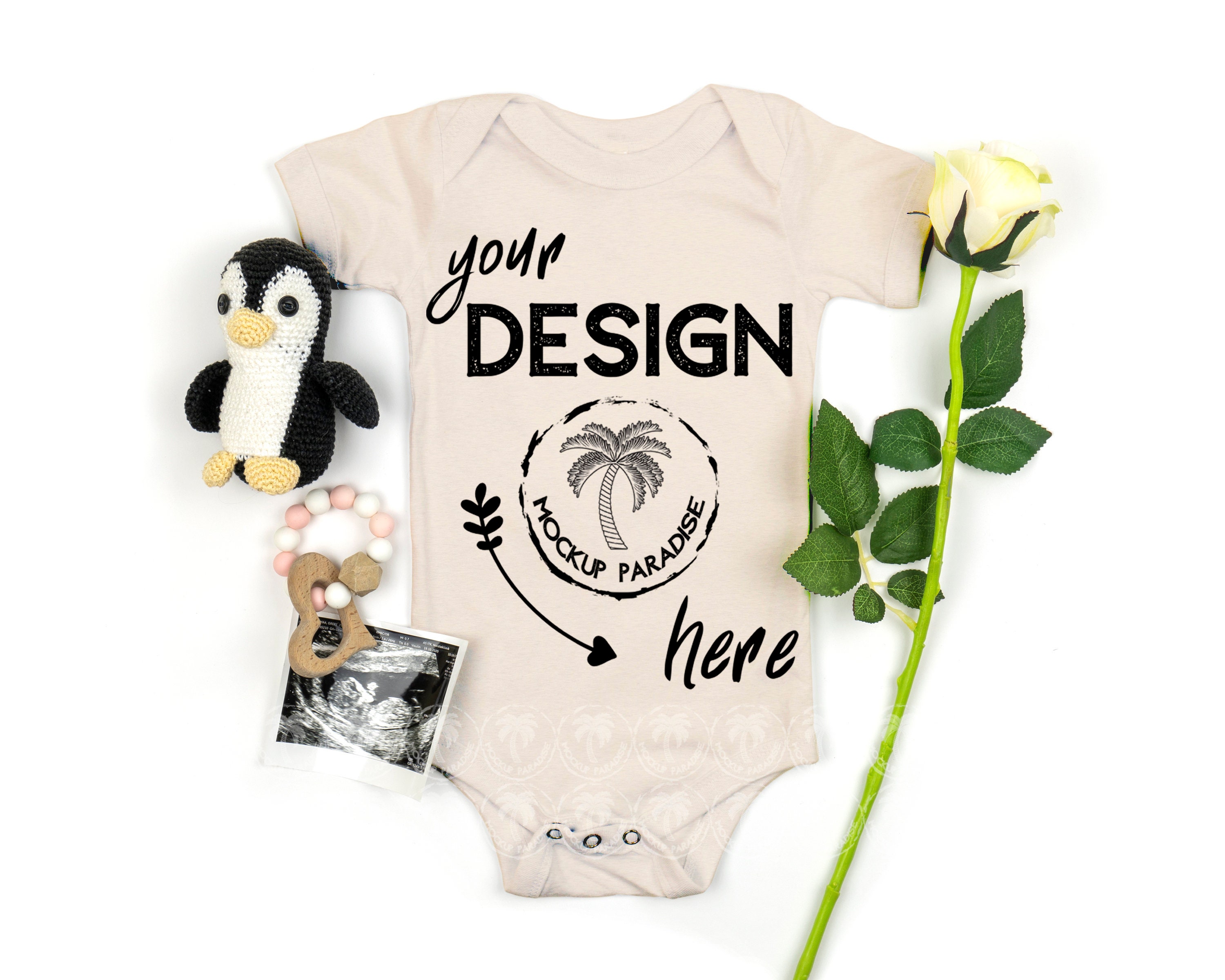Download Bella Canvas 100B Baby Bodysuit Mockup Bundle Baby Onesie | Etsy