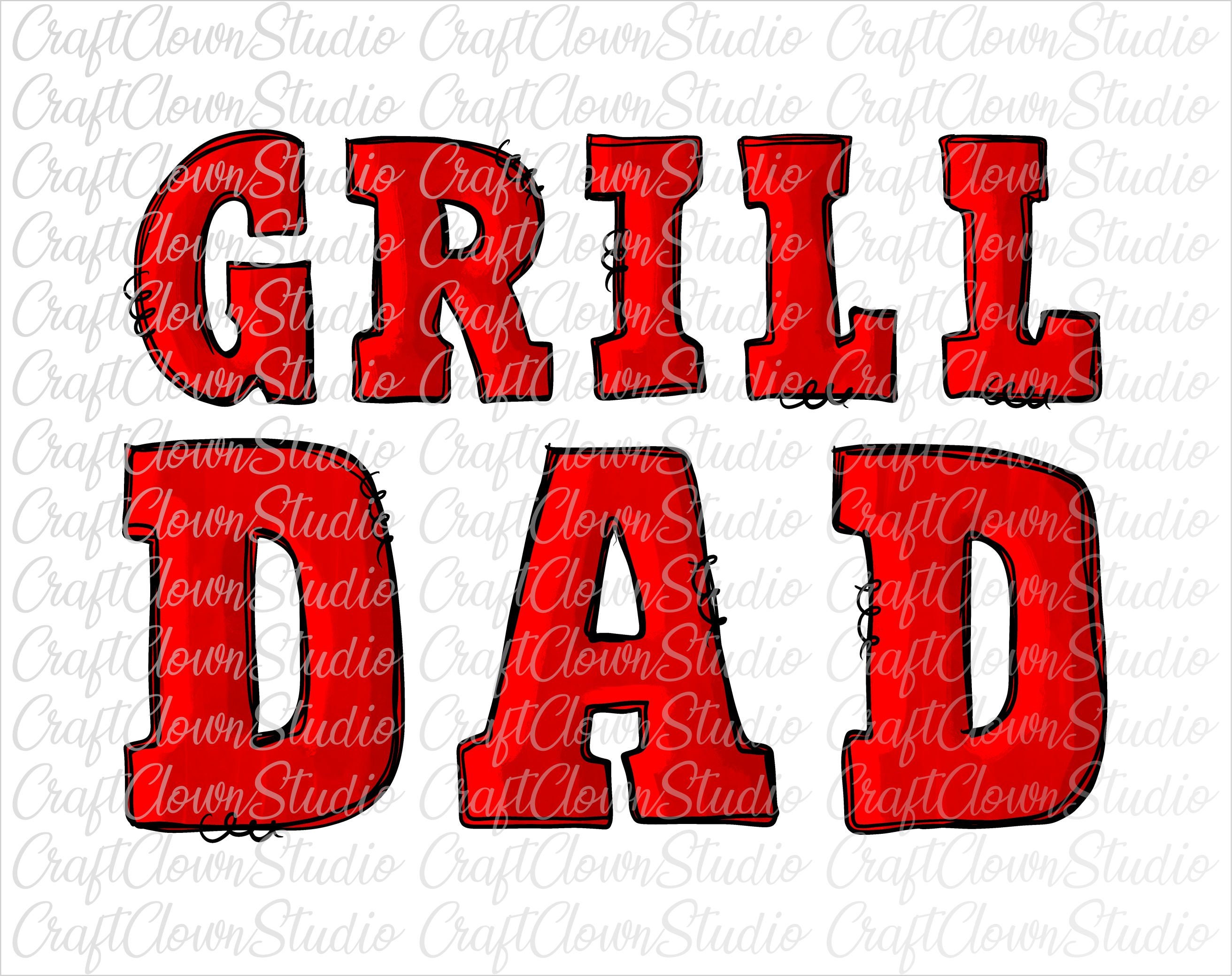 Grill dad png file BBQ print file barbecue png bbq shirt | Etsy