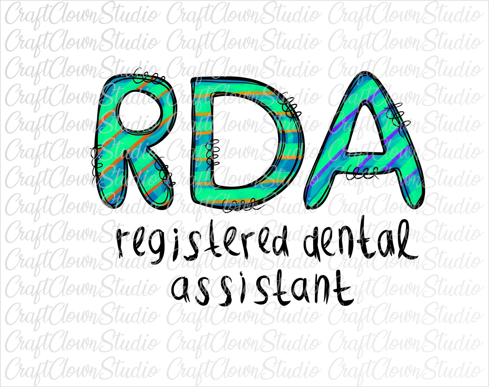 Registered Dental Assistant Rda Png Profession PNG Design Etsy