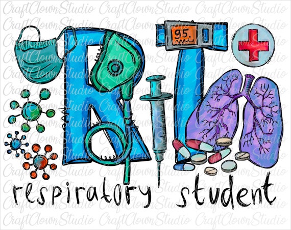 Respiratory Therapist Png Respiratory Student Rt Png Nurse | Etsy