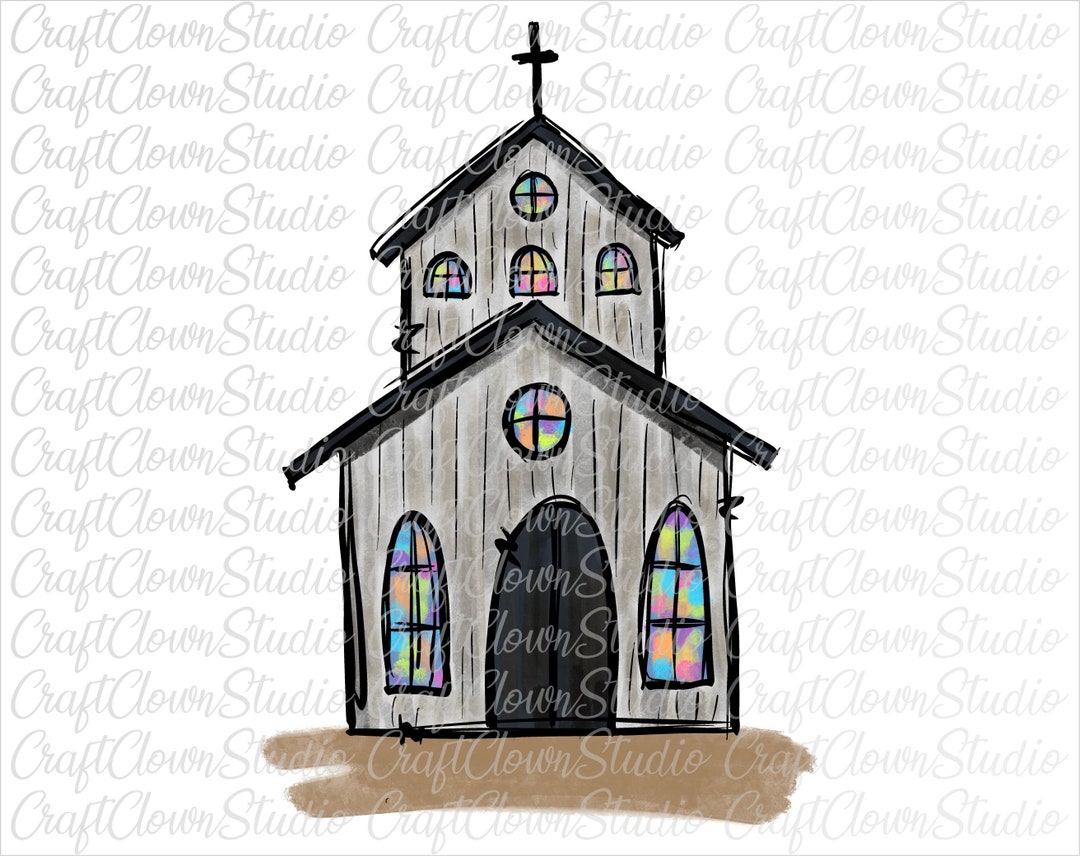 Church Png Church Png File Religion PNG Design Instant - Etsy