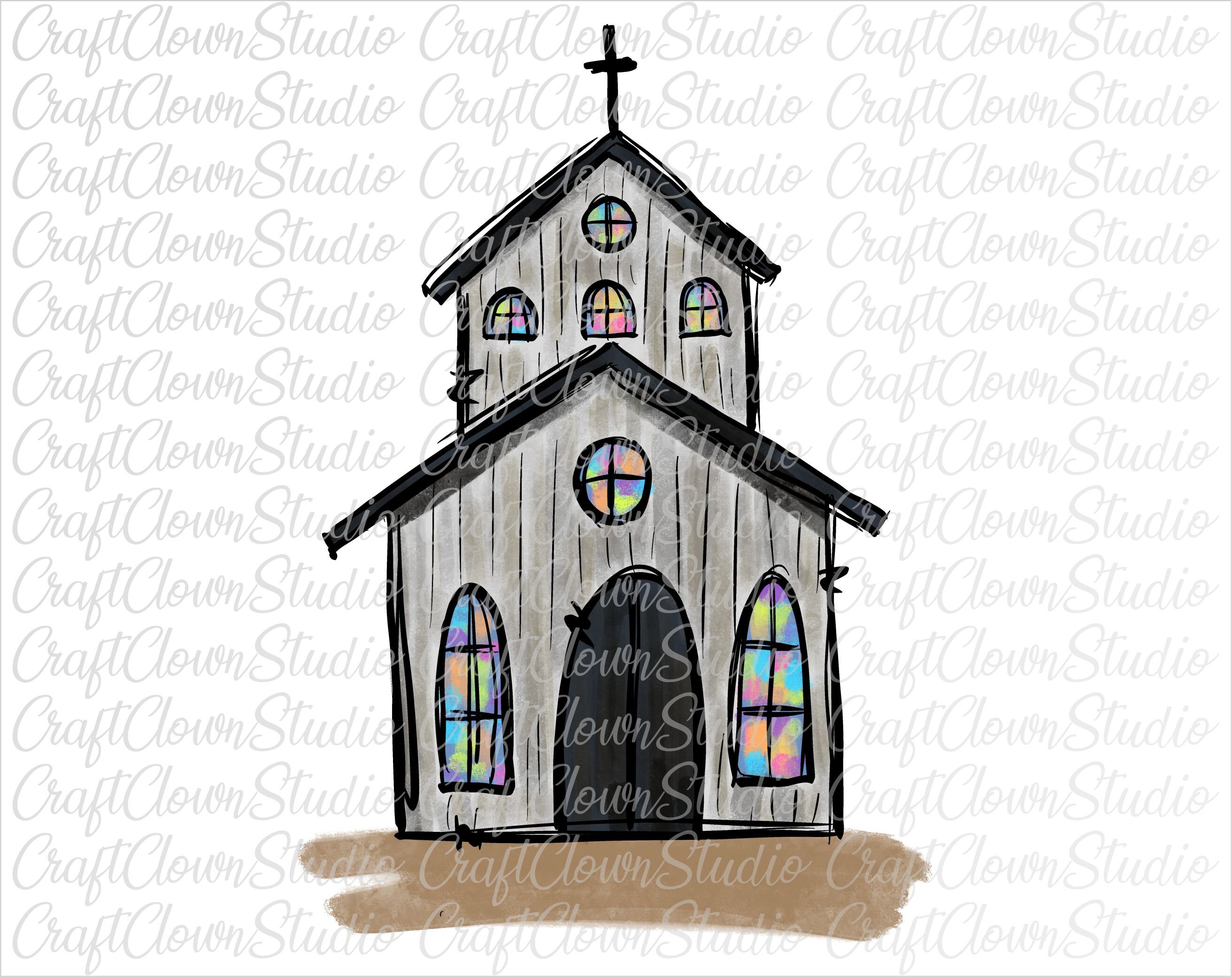 Church png church png file Religion PNG Design Instant | Etsy