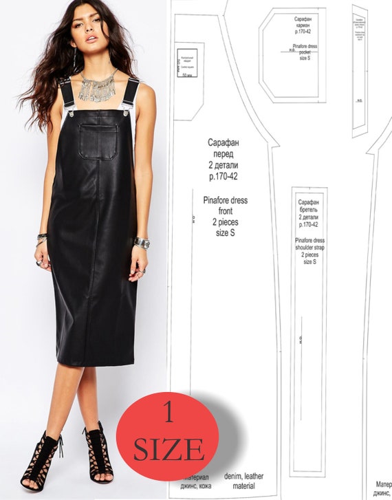 2 in 1 pinafore dress