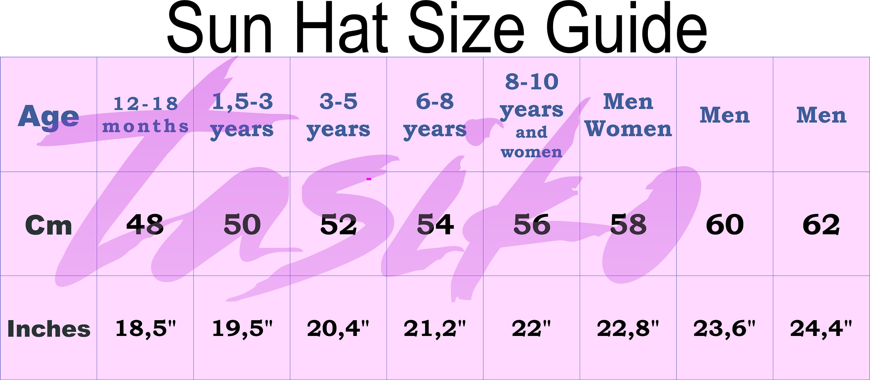 Bucket Hat Pattern and Stepbystep Instruction 8 Sizes Etsy