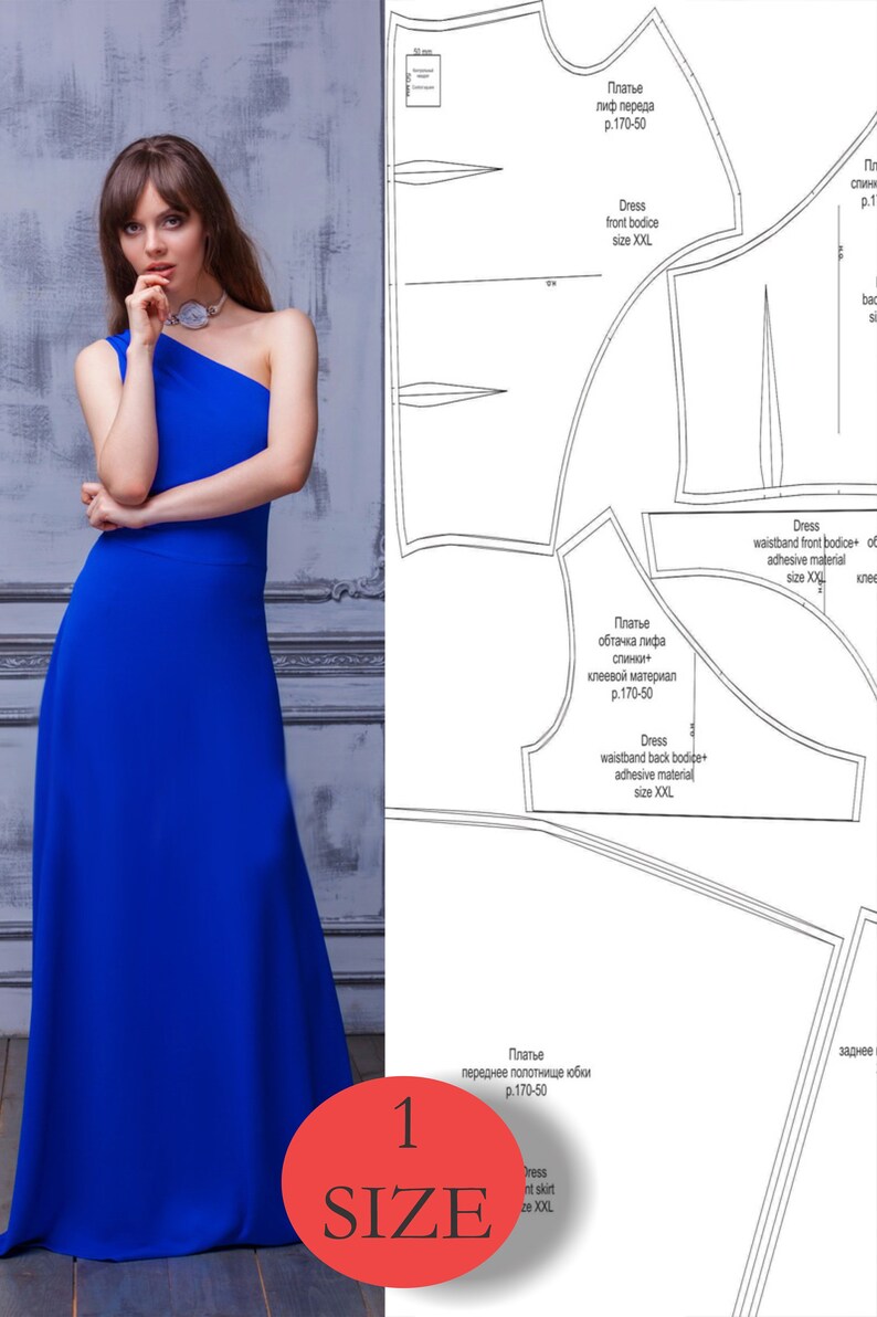Patterns for women's evening dress patterns dress pdf Etsy