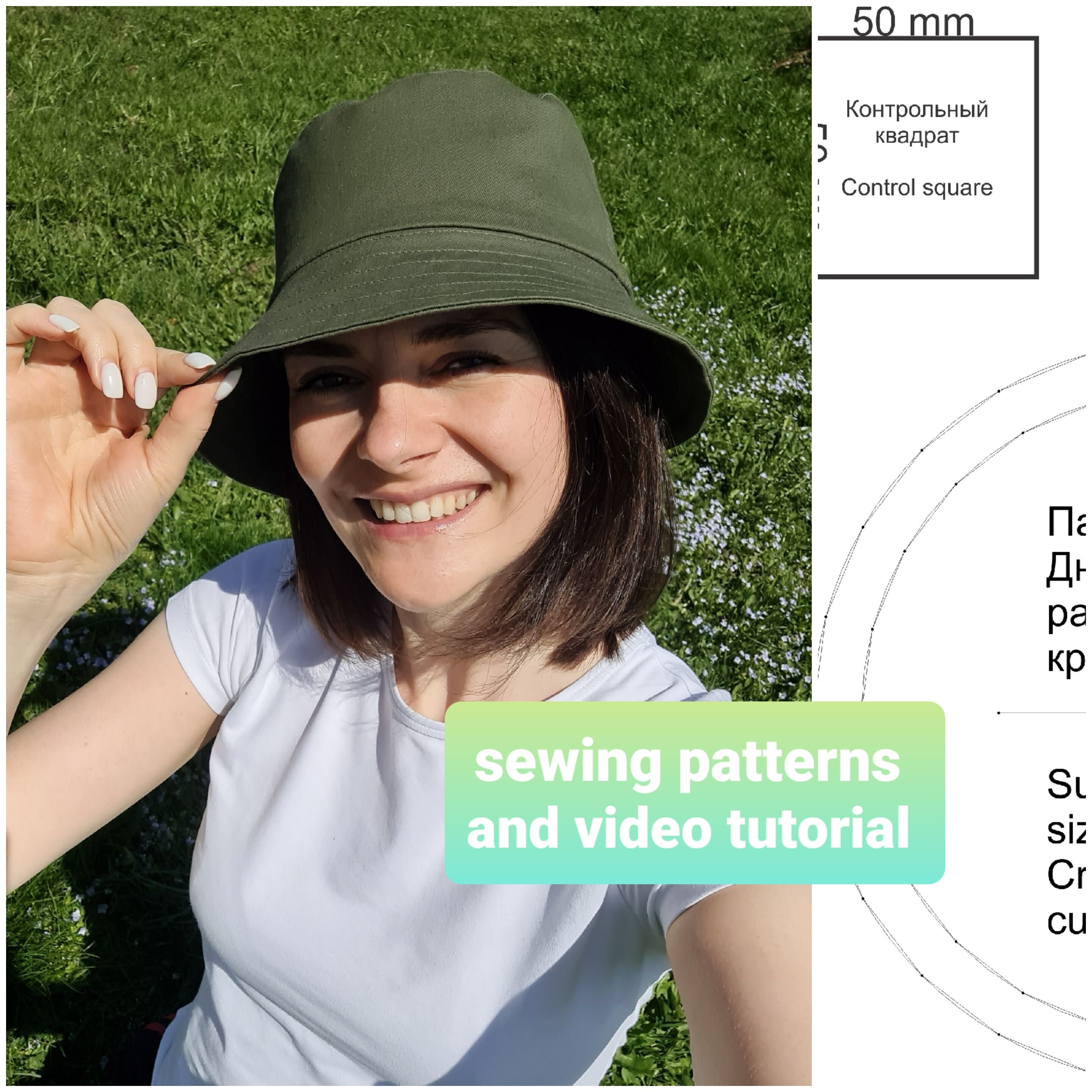 PDF Bucket Hat Sewing Pattern Instant download Print at Etsy