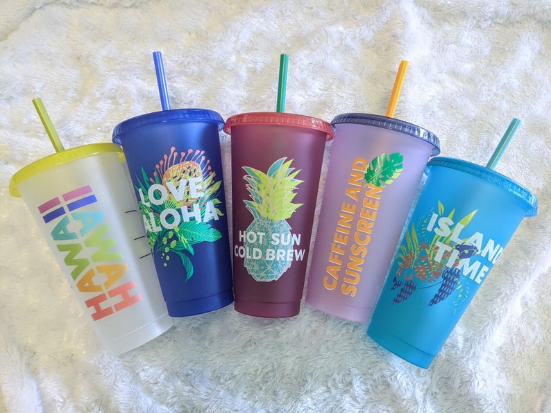 Starbucks Hawaii Collection Cups Summer 2020 Reusable Cold Etsy