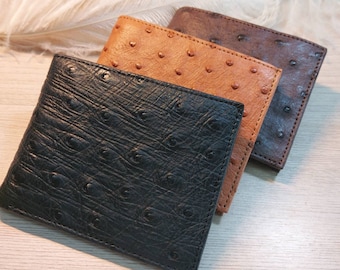 Genuine Ostrich Leather Wallet