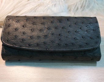 Genuine Ostrich Leather Wallet