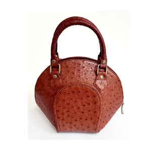 Ostrich Leather Handbag