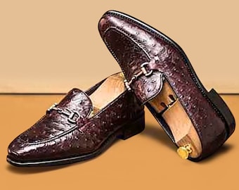 Oryginalne buty ze skóry strusia, szyte na miarę