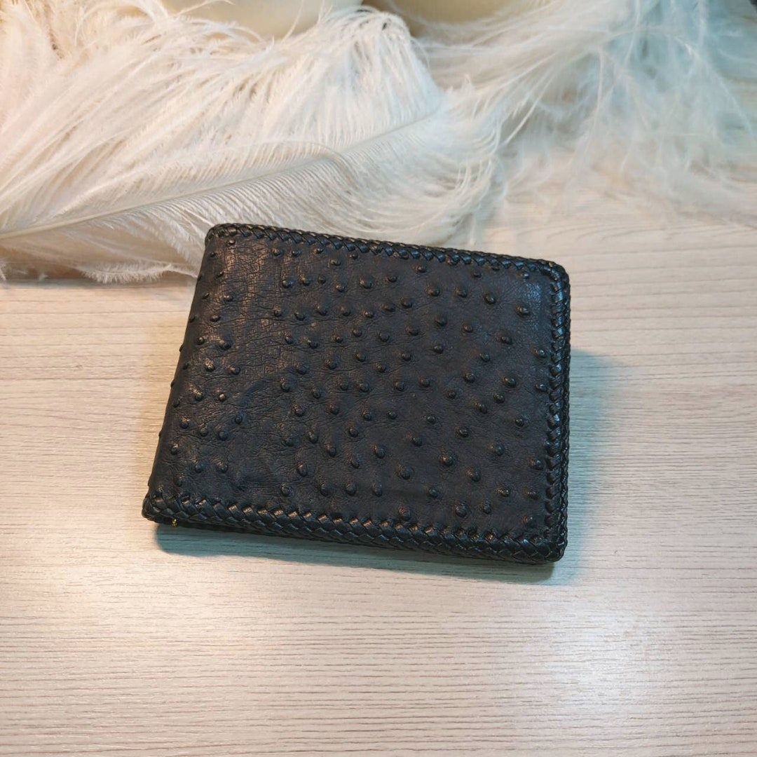 Genuine Ostrich Leather Wallet - Etsy