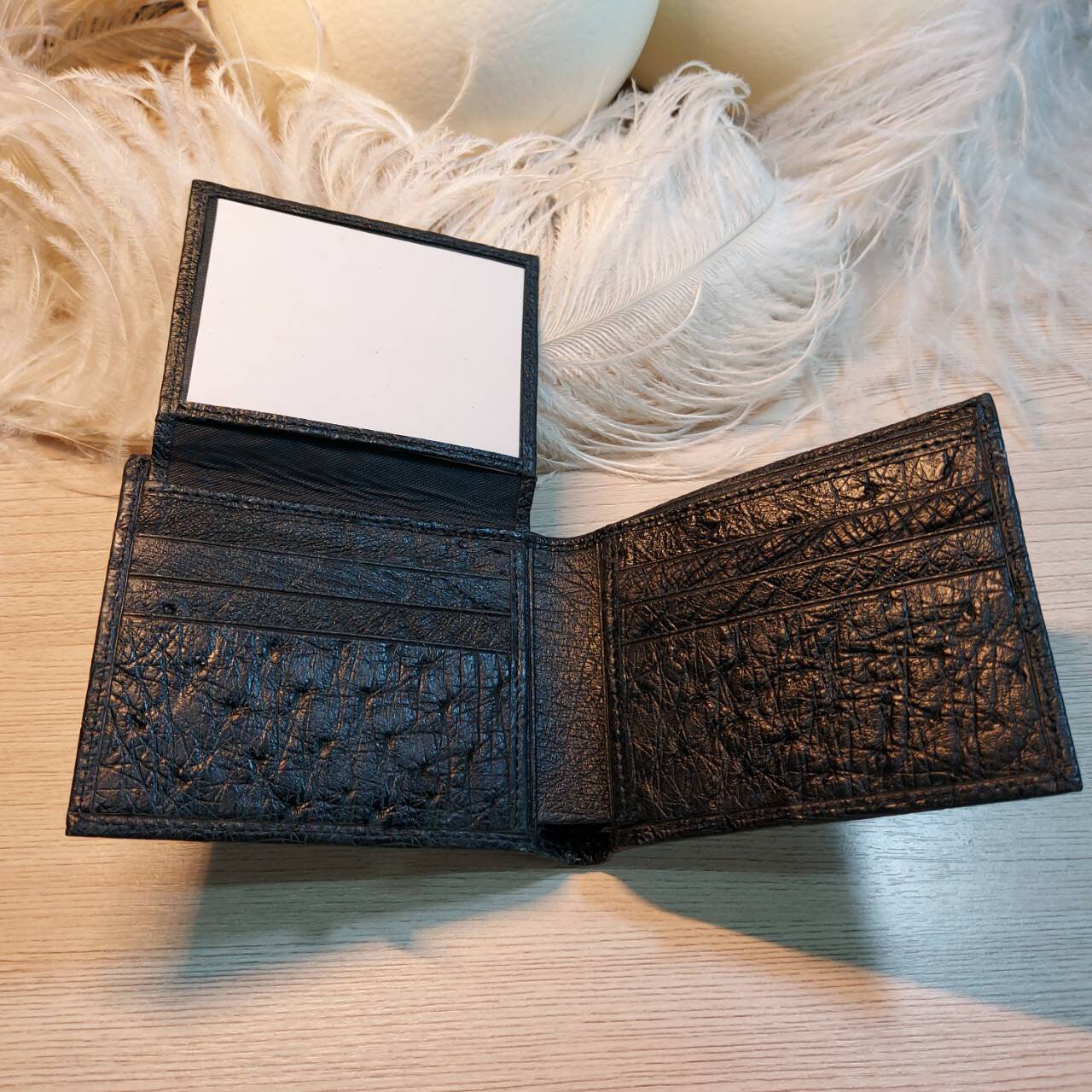 Genuine Ostrich Leather Wallet - Etsy
