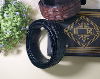 Luxury Genuine Crocodile skin Leather Belts