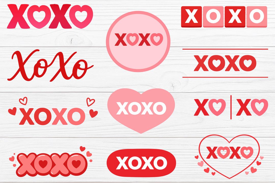 Valentine Xoxo SVG PNG Bundle for Cricut and Shirt Design - Etsy