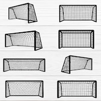 Football Post Svg Soccer Goal #3 SVG, Goal Post Svg, Soccer Svg, Soccer Clipart, Soccer ...