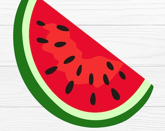 Watermelon Slice SVG Clipart