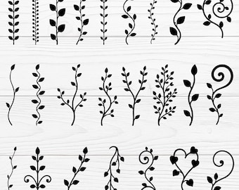 24 sagome botaniche di viti in formato SVG/PNG, JPG, EPS e PDF.