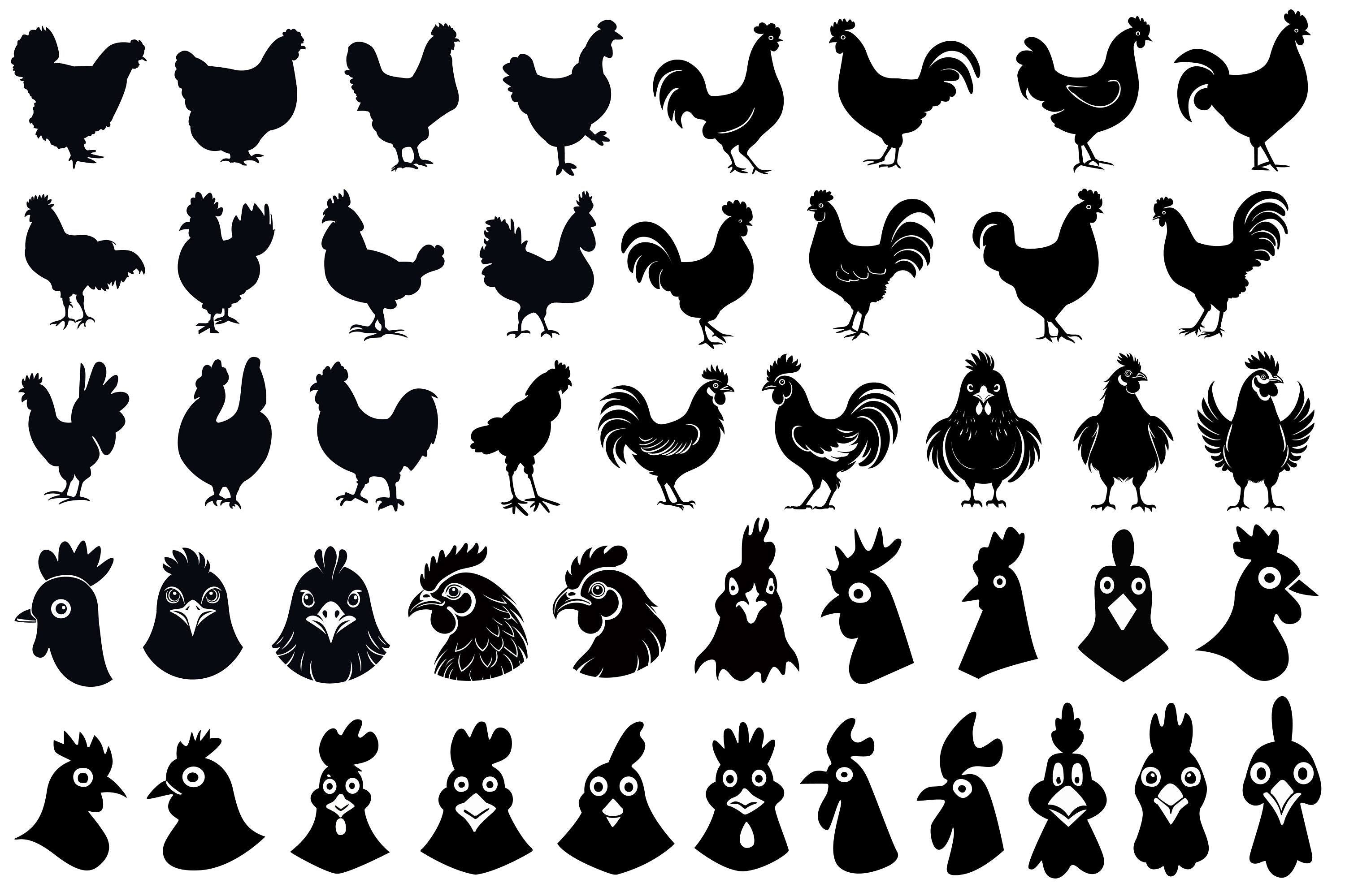 Chickens Svg Chicken Svg Bundle Hen Svg Bundle Chicken Silhouettes Il Fullxfull.5986770444 Qjvv