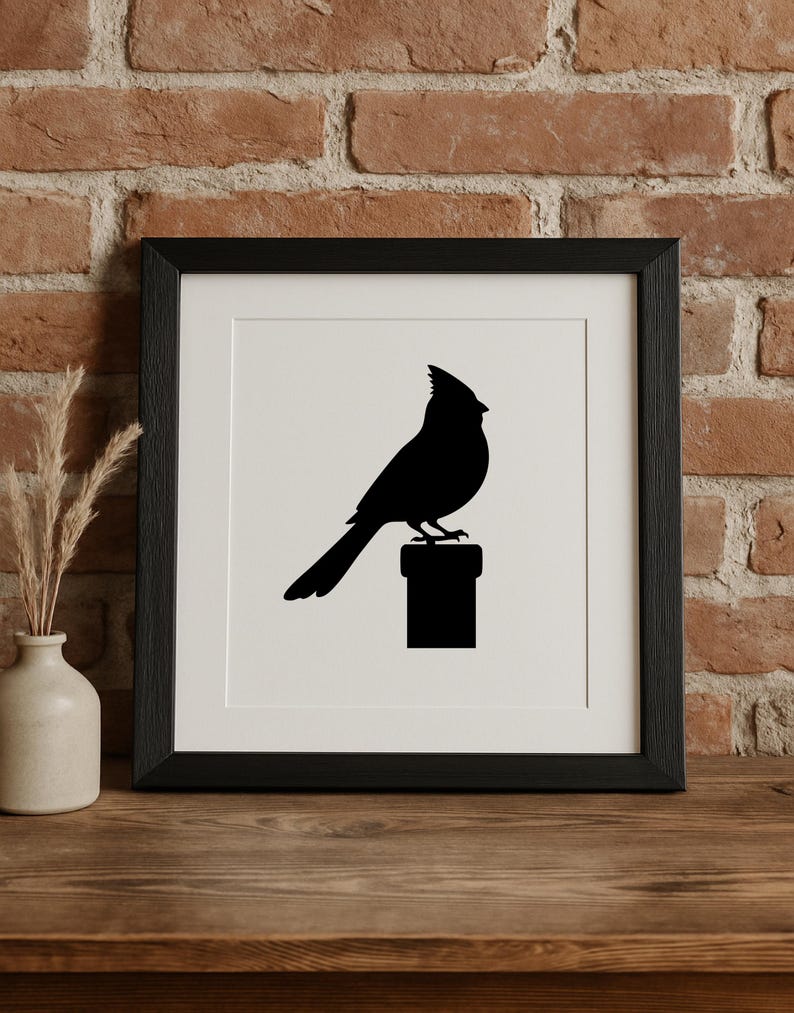 Cardinal Bird Silhouette Vector Set | Bird SVG Bundle - Etsy