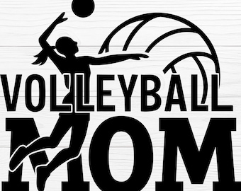 Volleyball Mom SVG | Silhouette Vector