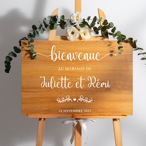 Stickers personnalisés pour panneau de bienvenue mariage / anniversaire / baptème