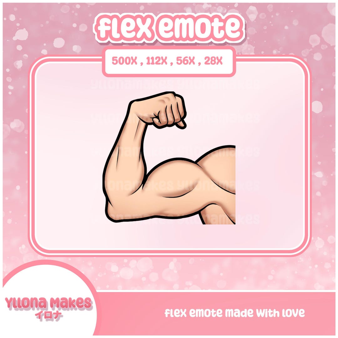 Flex Emote Emotes for Streamers, Streaming, Streamer Assets for Twitch ...