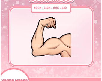 Flex Emote | Emotes for Streamers, Streaming, Streamer Assets | For Twitch, Discord, Youtube, Telegram