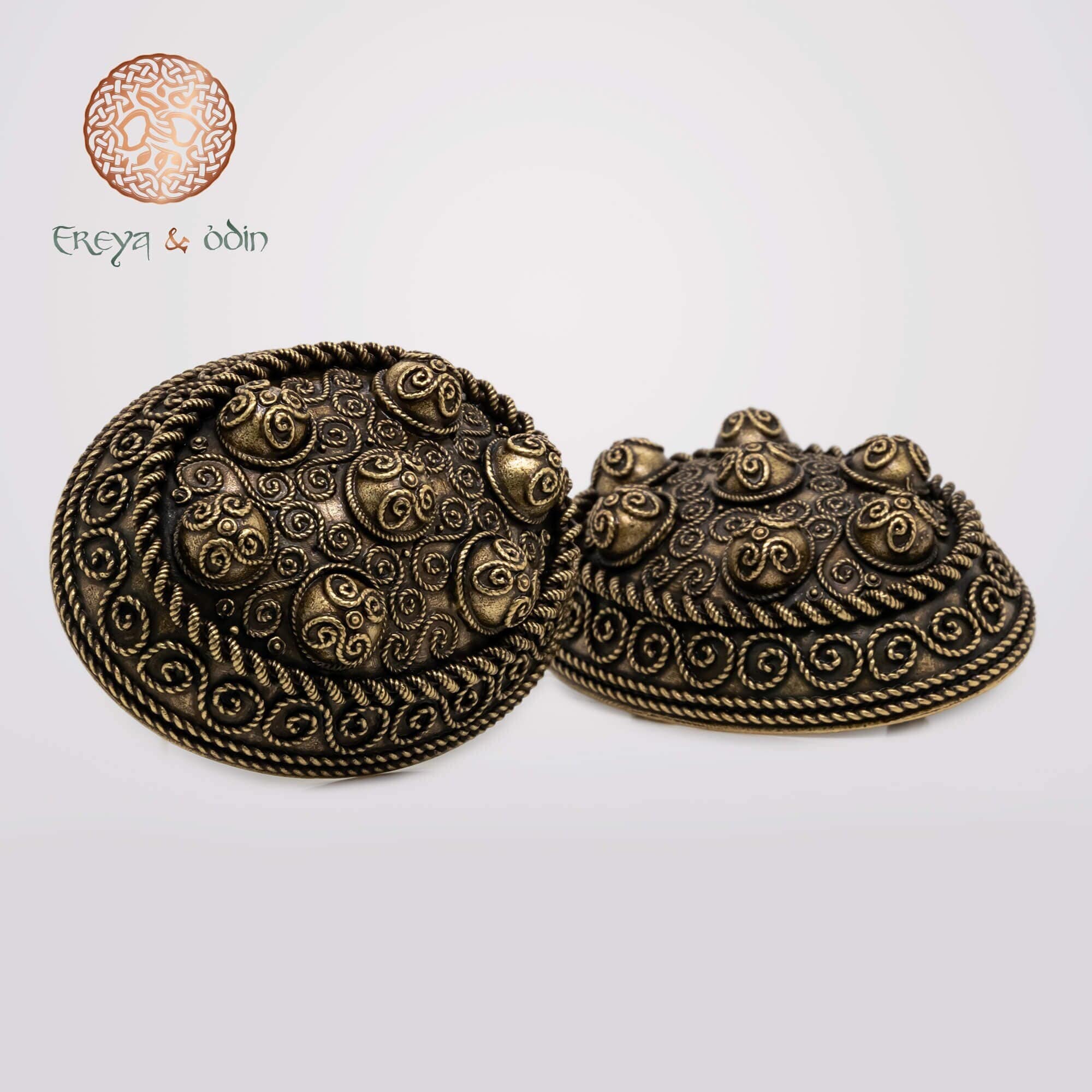 Spilla Vintage In Argento Vichingo Anni '30 Norvegia