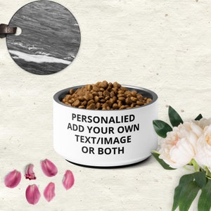 Cuenco para perros personalizado Cuenco para gatos con nombre Regalo para mascotas Cuenco para comida Cuenco para agua Cuencos pequeños para gatos