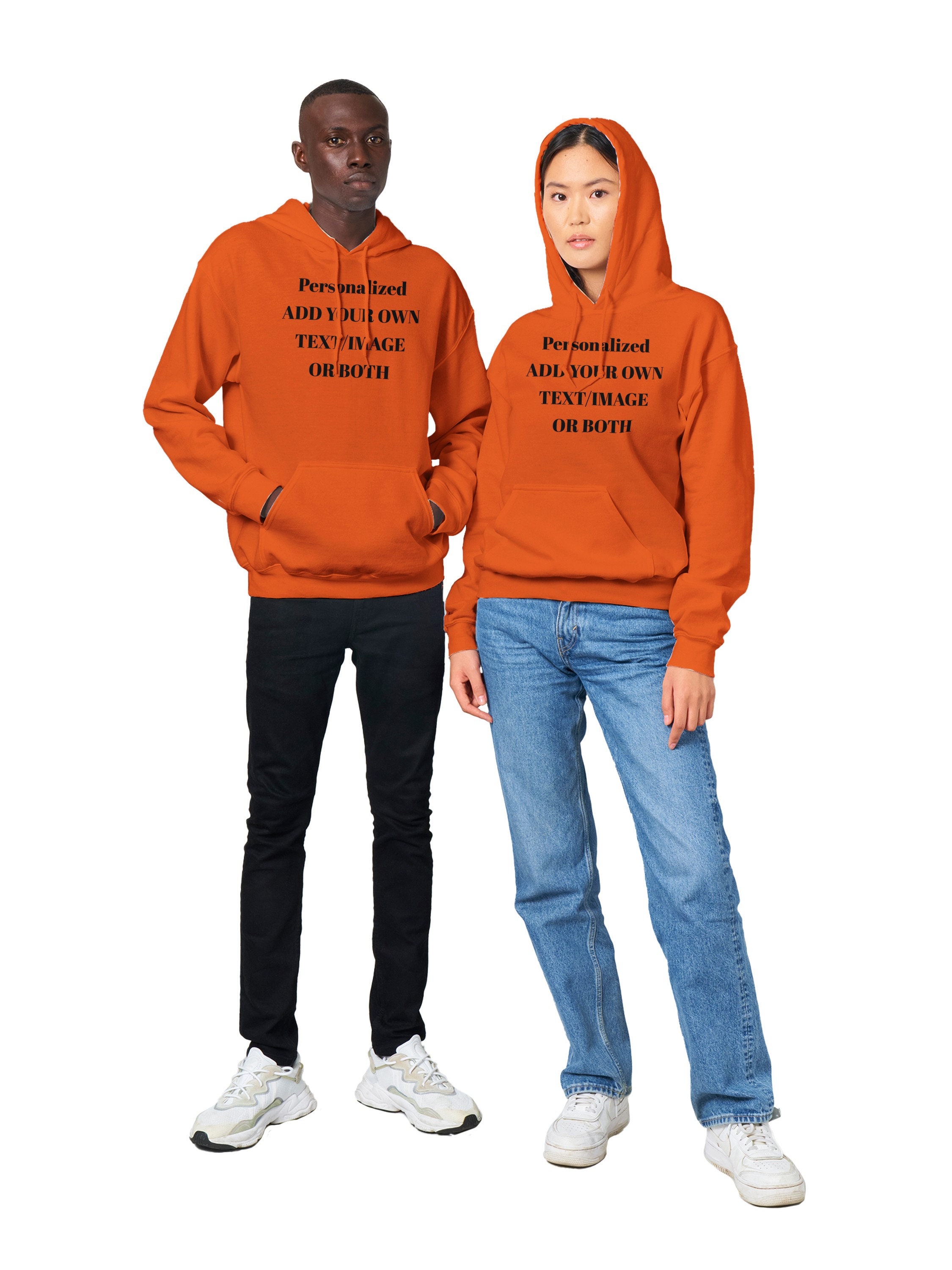 Custom Embroidered Sweatshirts And Hoodie Design Your Own, Custom Text On Sleeve Unisex Sweatshirt Linh