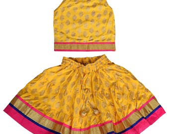 silk lehenga for baby girl