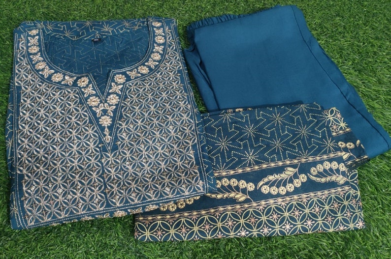 Indian Beautiful Readymade Stitched Adda Embroidery Work Etsy