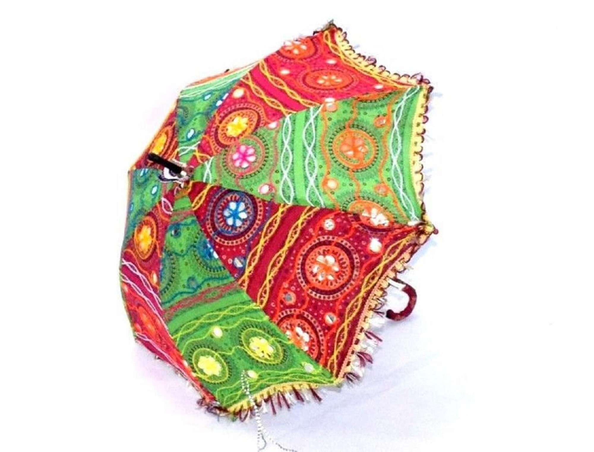 Indian Traditional Mirror Work Umbrellas. Bohemian Handmade Etsy