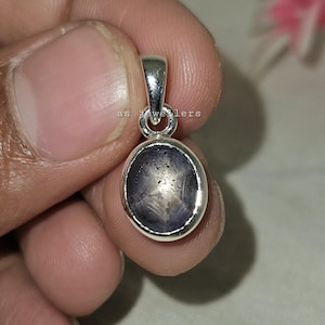 Genuine Star Ruby Pendant 925 Silver Pendent July Birthstone Pendent Handmade Pendent Oval Natural Star Ruby Minimalist Jewelry Gift for Her
