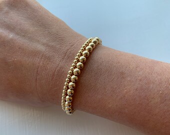 5mm gold ball bracelet main image 0