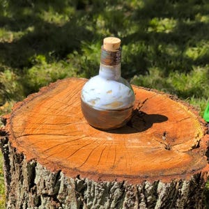 Steinzeugflasche Lederhalter Kugelflasche LARP Mittelalter Trankflasche Kostüm Kräuterkunde - ein besonderes Geschenk