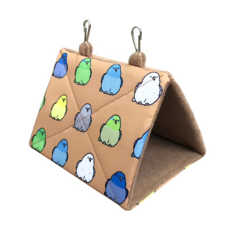 Forpus Coelestis, Pacific Parrotlet Snuggle Hut, Sleepy Hut, Bird Tent, Bird Bedding, Parakeet Plush Hut Hammock Cave Cage Cozy Hut image 10